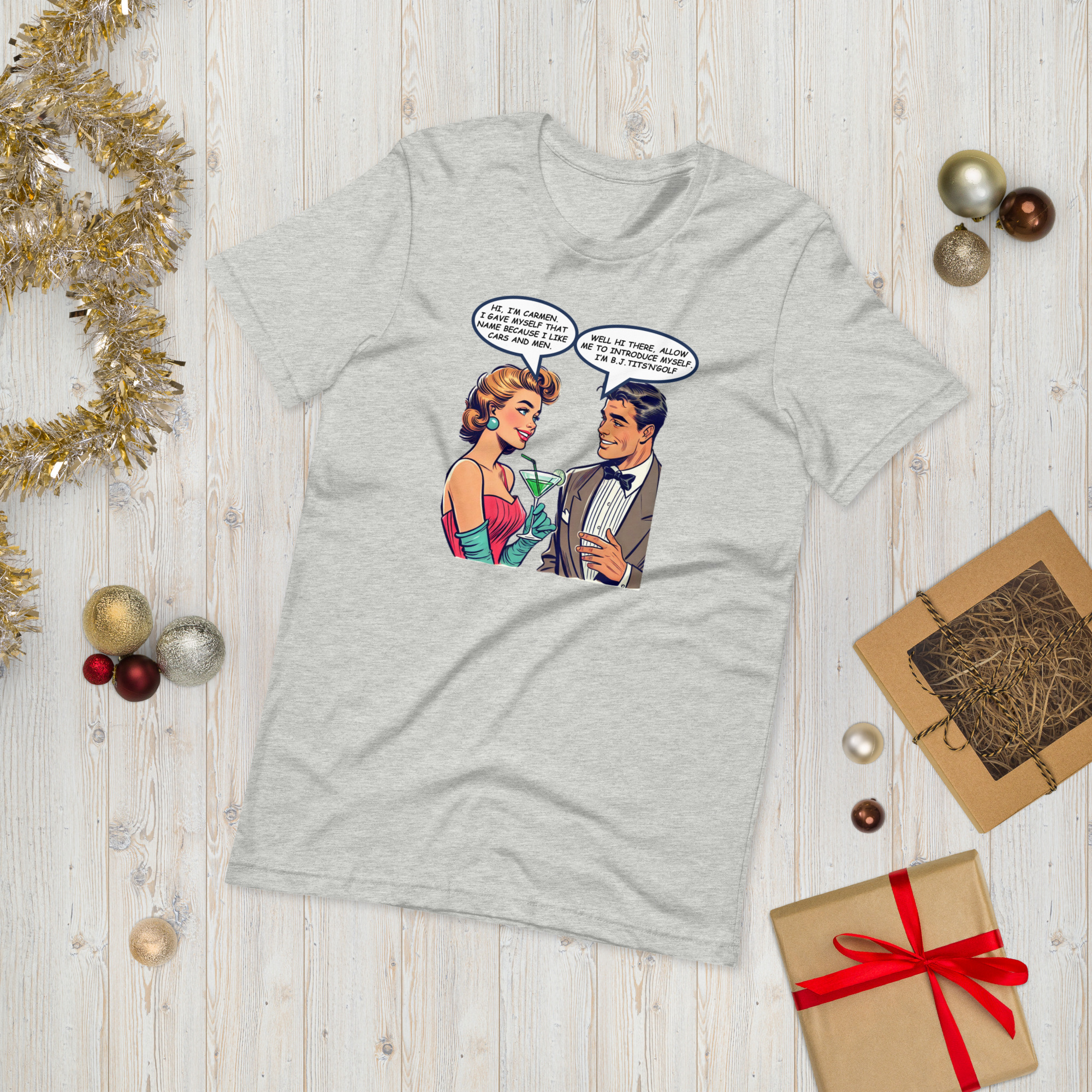 Carmen & BJ Retro Tee Unisex t-shirt - Image 21