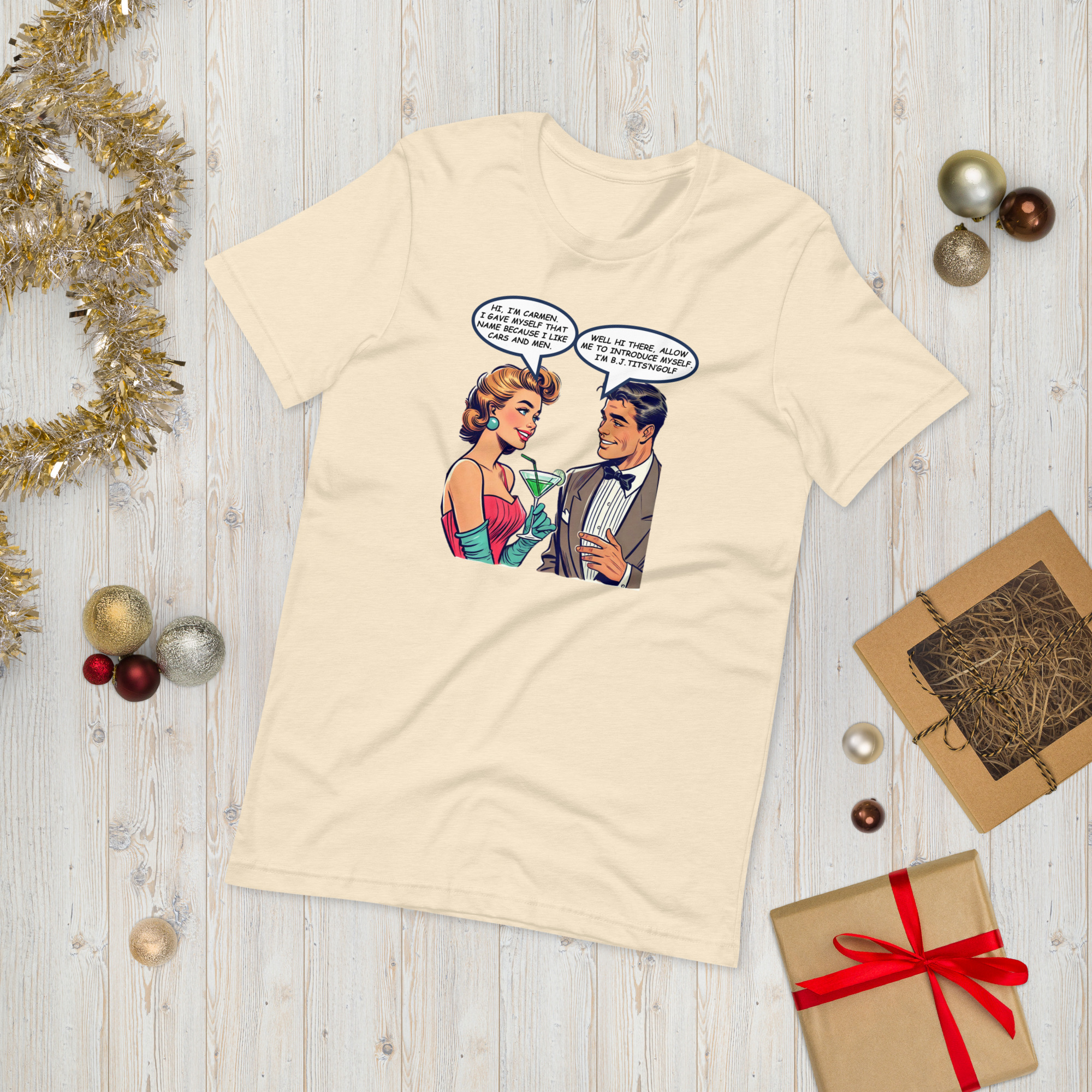 Carmen & BJ Retro Tee Unisex t-shirt - Image 31