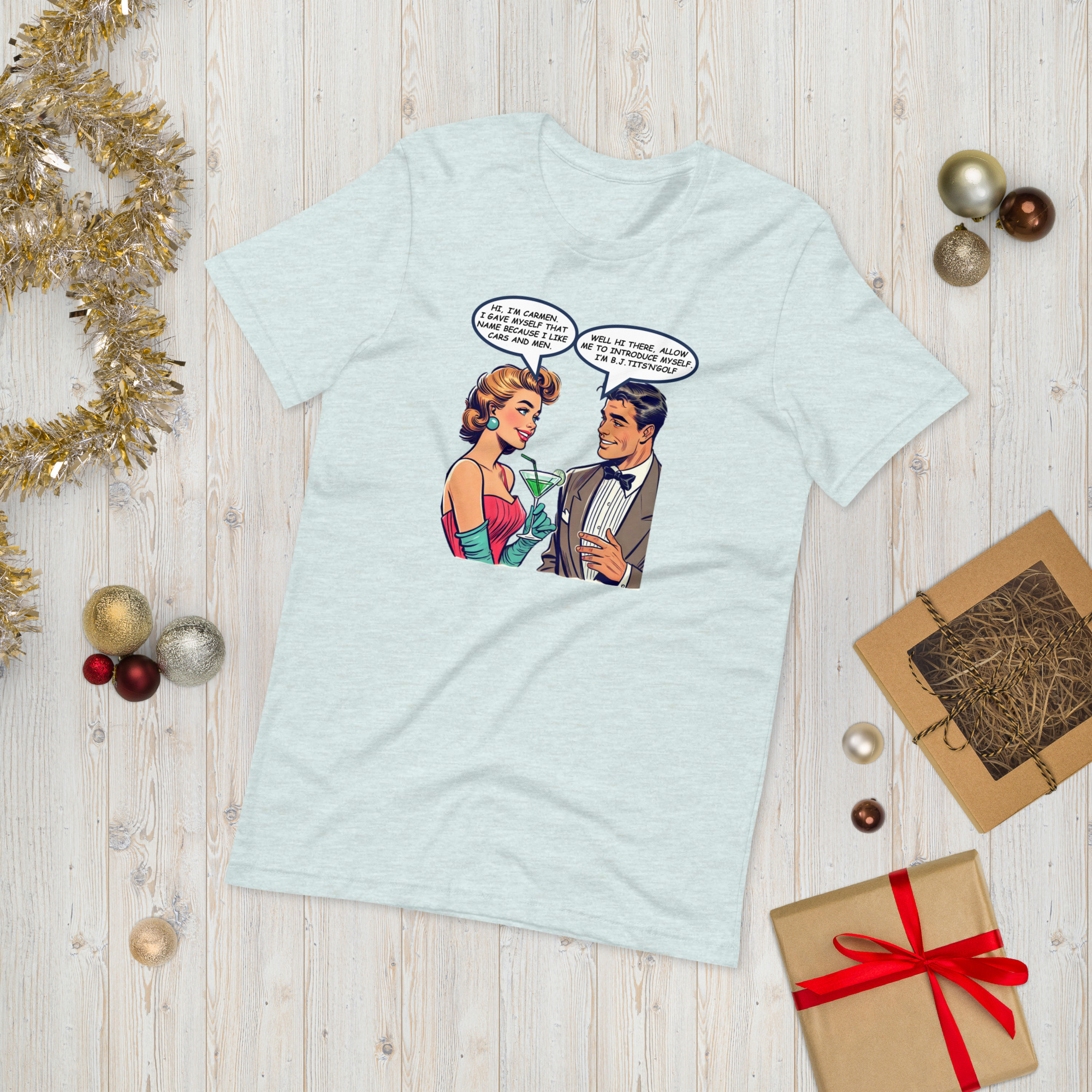 Carmen & BJ Retro Tee Unisex t-shirt - Image 25