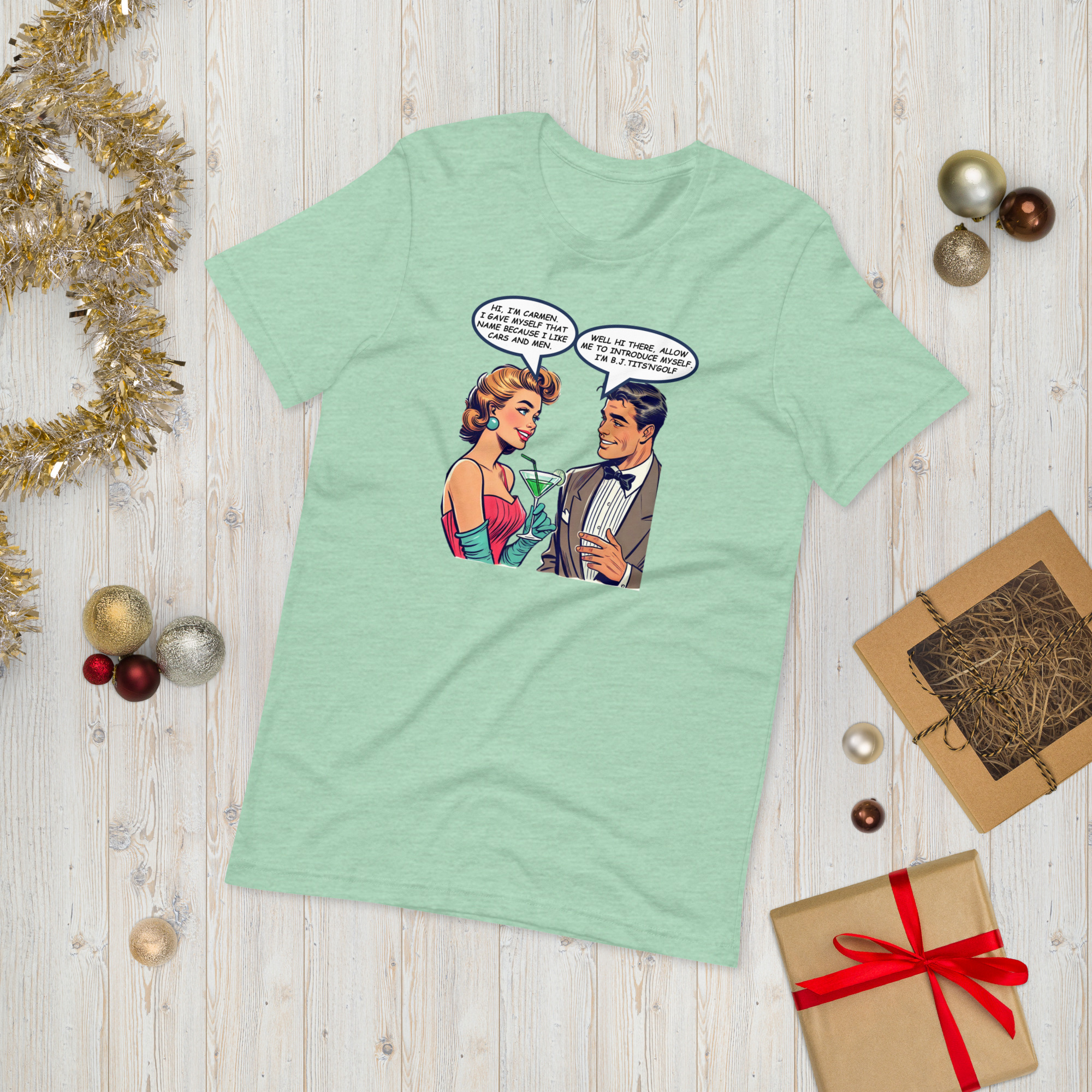 Carmen & BJ Retro Tee Unisex t-shirt - Image 17