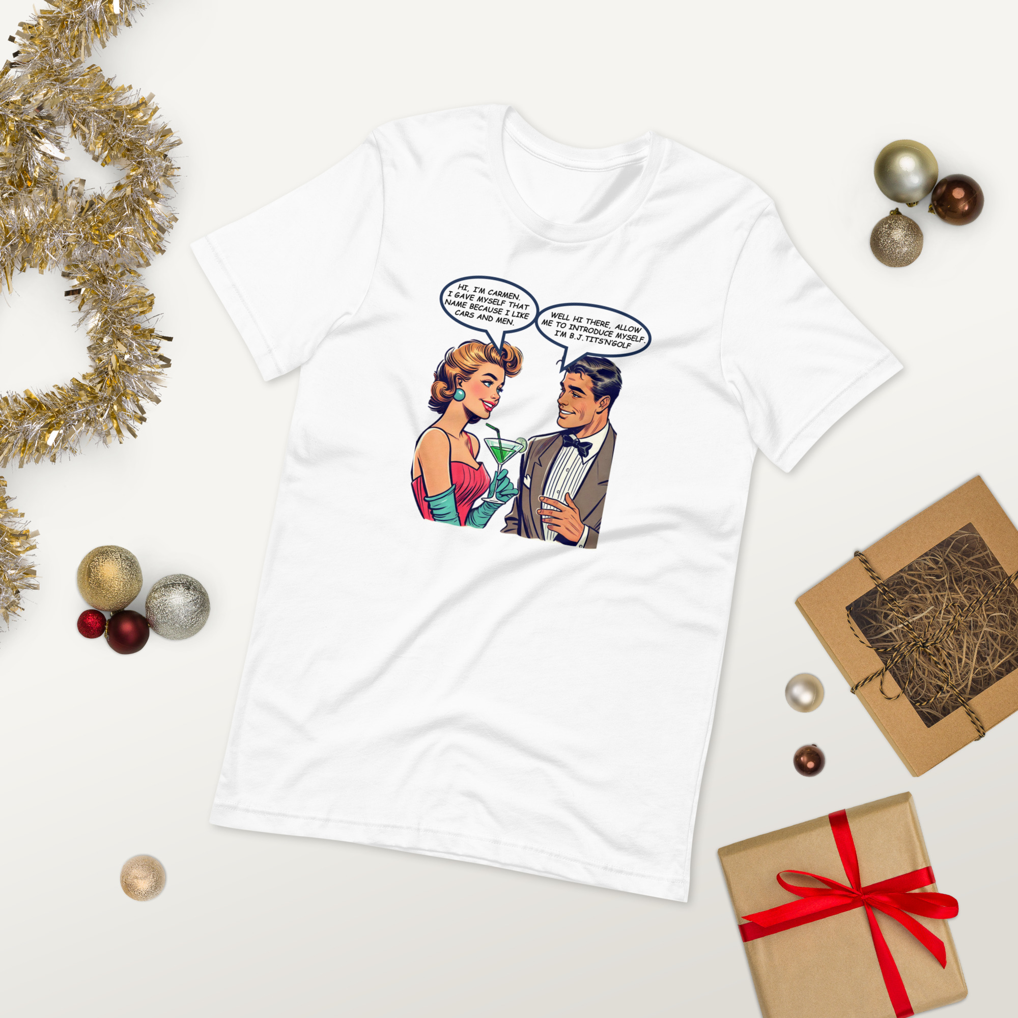 Carmen & BJ Retro Tee Unisex t-shirt - Image 33