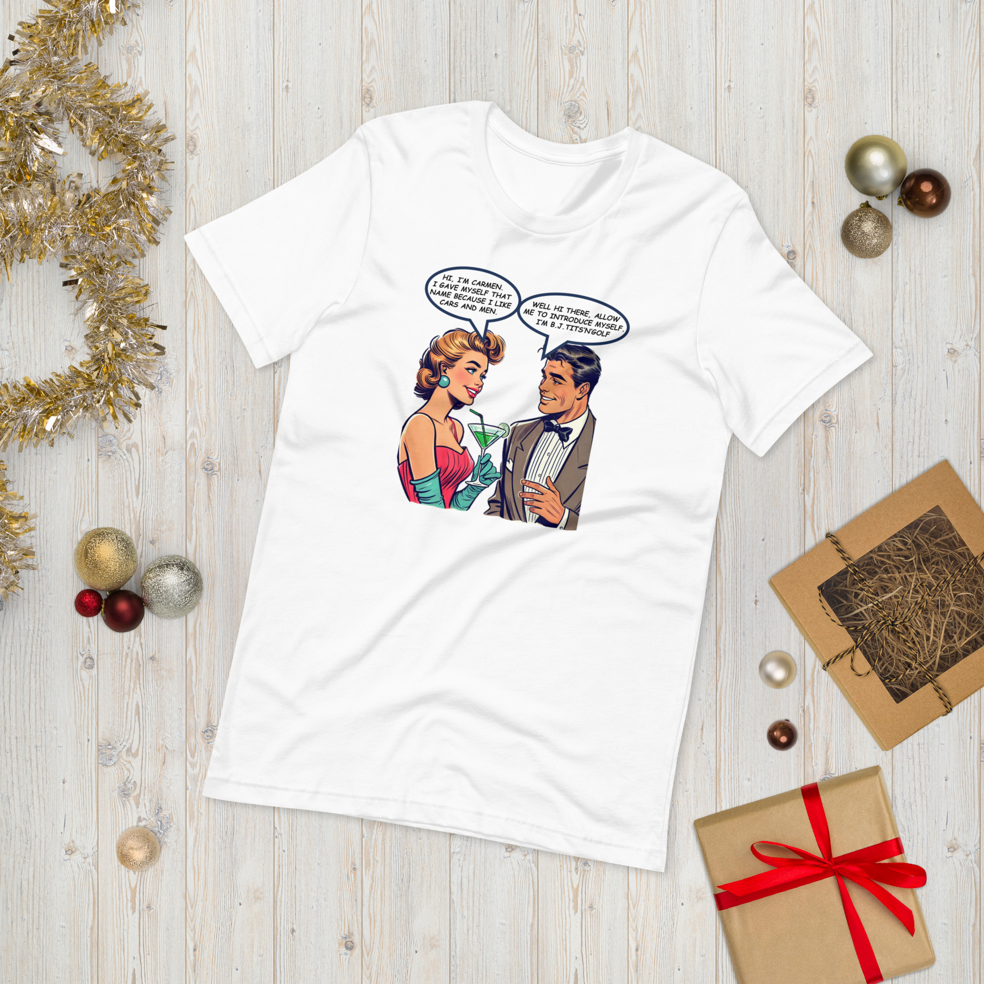 Carmen & BJ Retro Tee Unisex t-shirt - Image 16