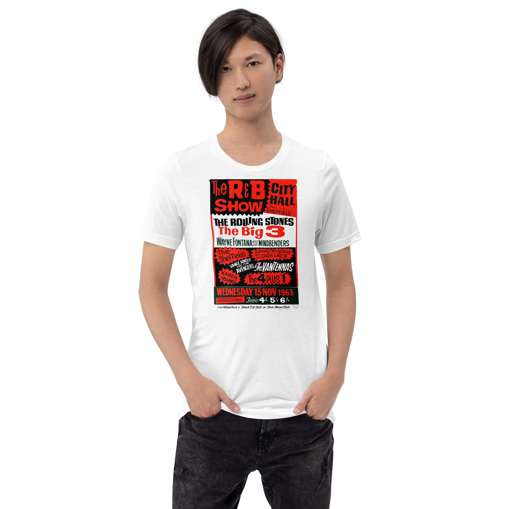 Sheffield Mojo Club "The Big 3" Unisex T-Shirt - Image 4