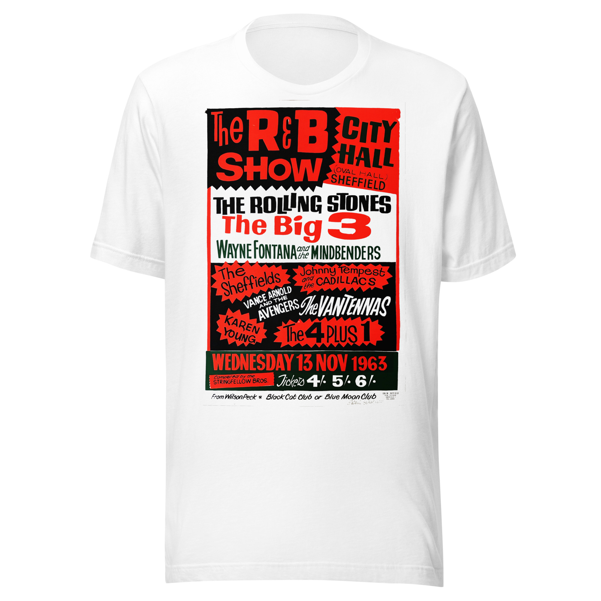 Sheffield Mojo Club "The Big 3" Unisex T-Shirt